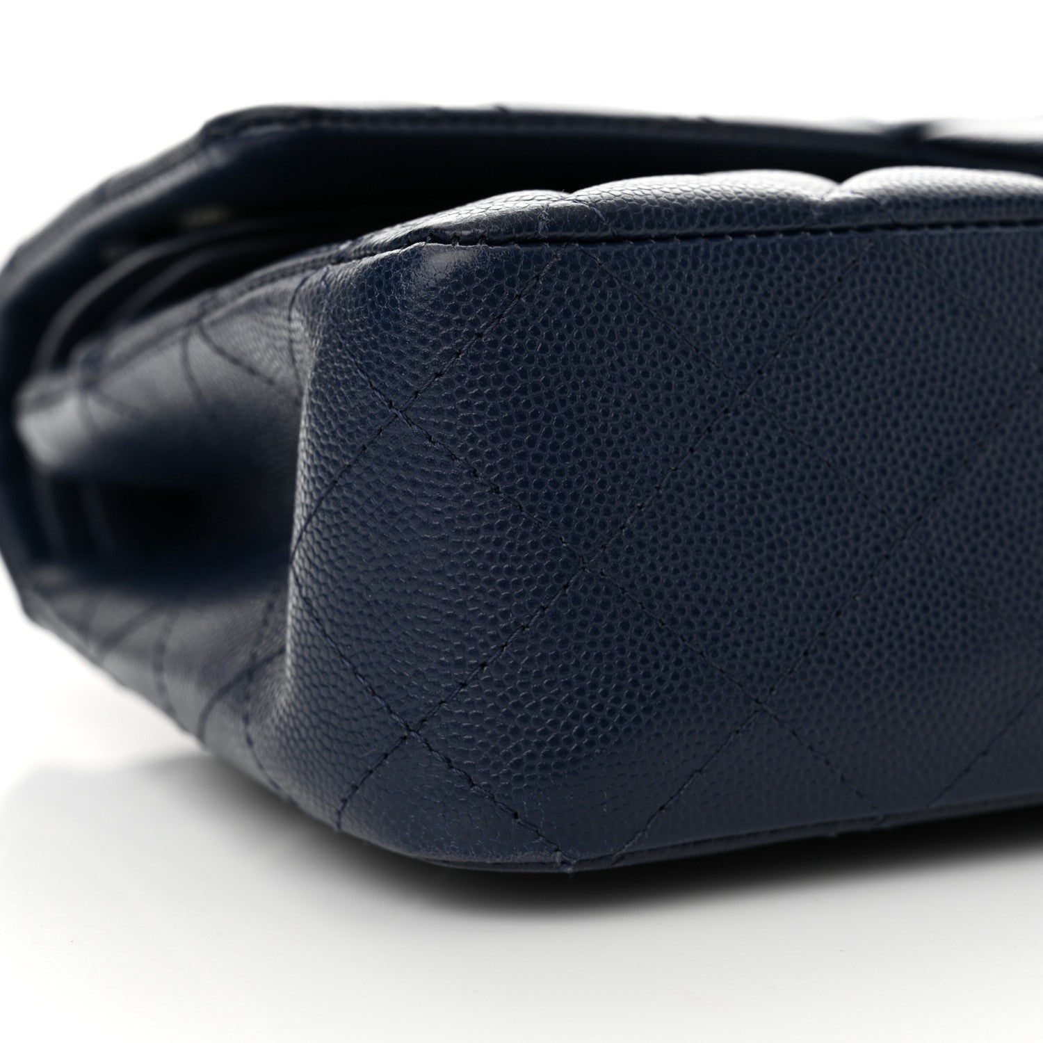 Chanel Caviar Quilted Medium Double Flap Navy 9 of 13