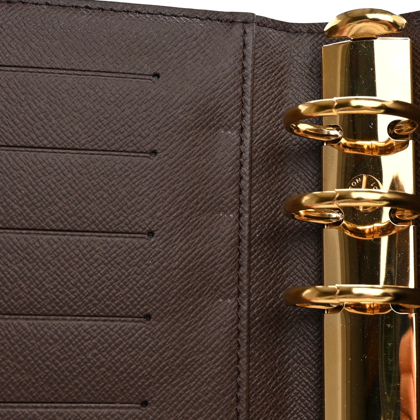 Damier Ebene Medium Ring Agenda Cover