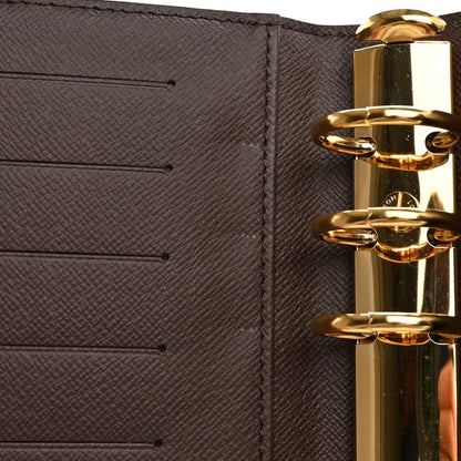 Louis Vuitton Damier Ebene Medium Ring Agenda Cover 5 of 10