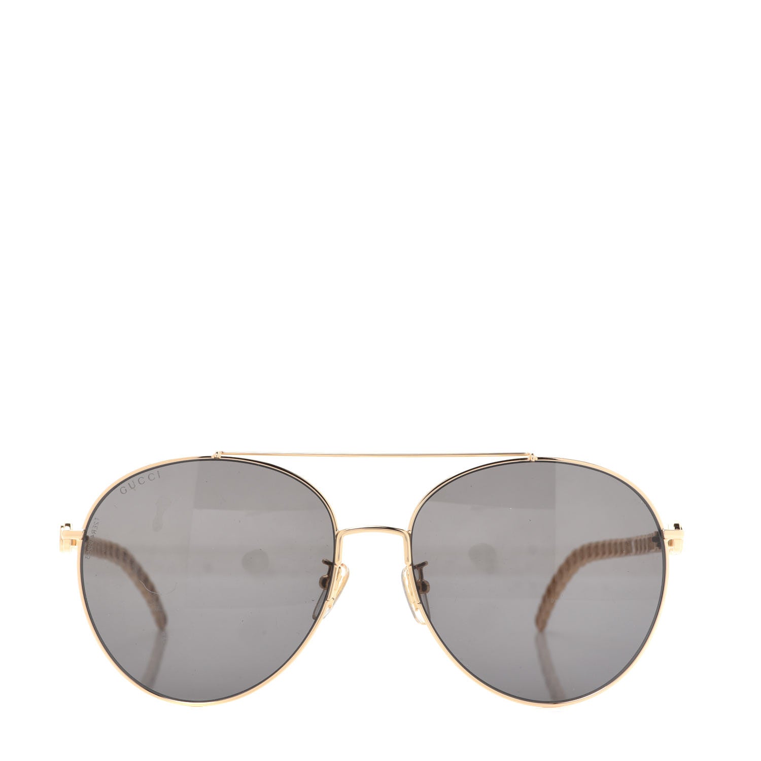 Gucci Aviator Charm Chain Sunglasses GG0725S Black 2 of 10