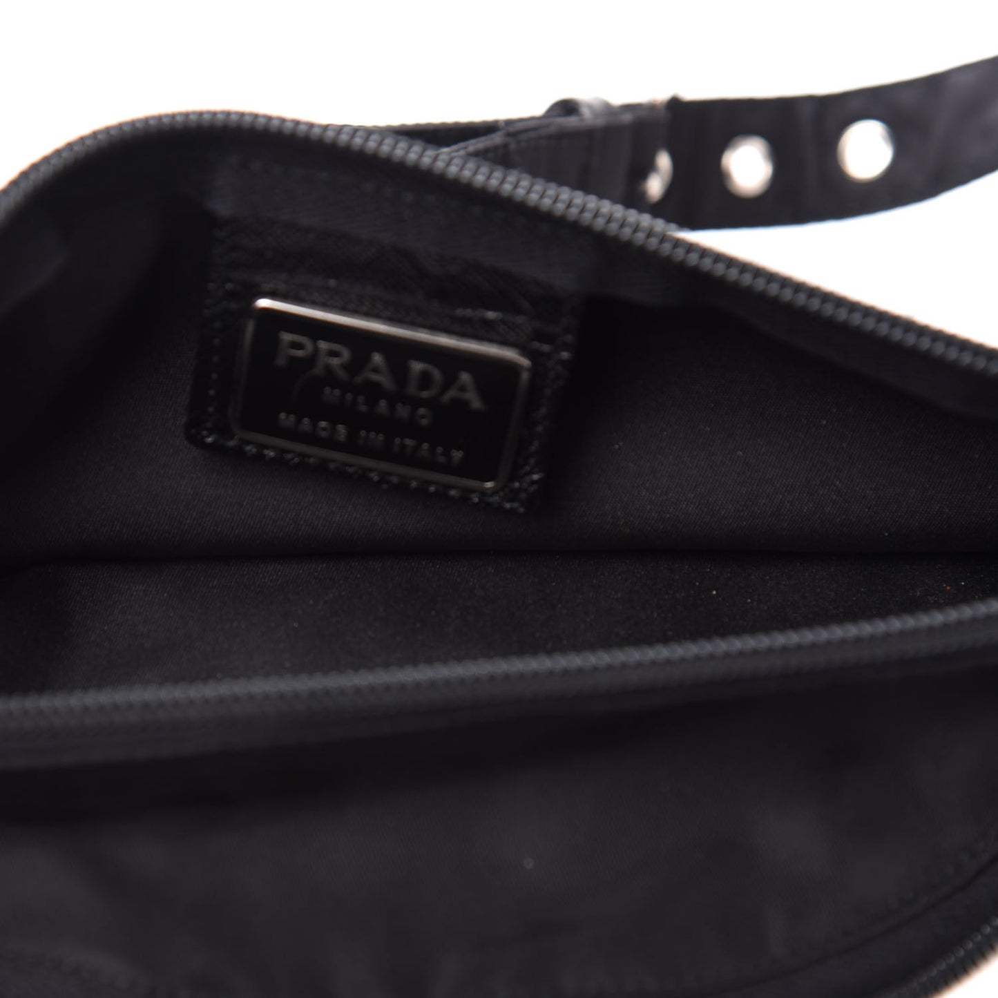 Tessuto Nylon Montagna Belt Bag Black
