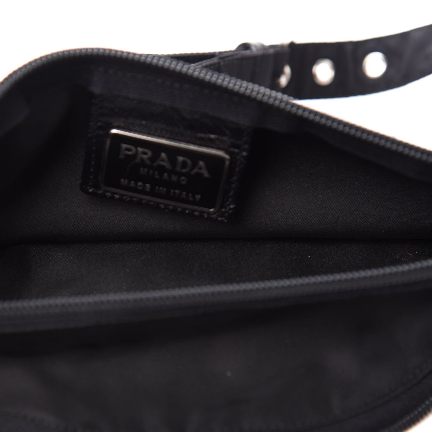 Prada Tessuto Nylon Montagna Belt Bag Black 6 of 13