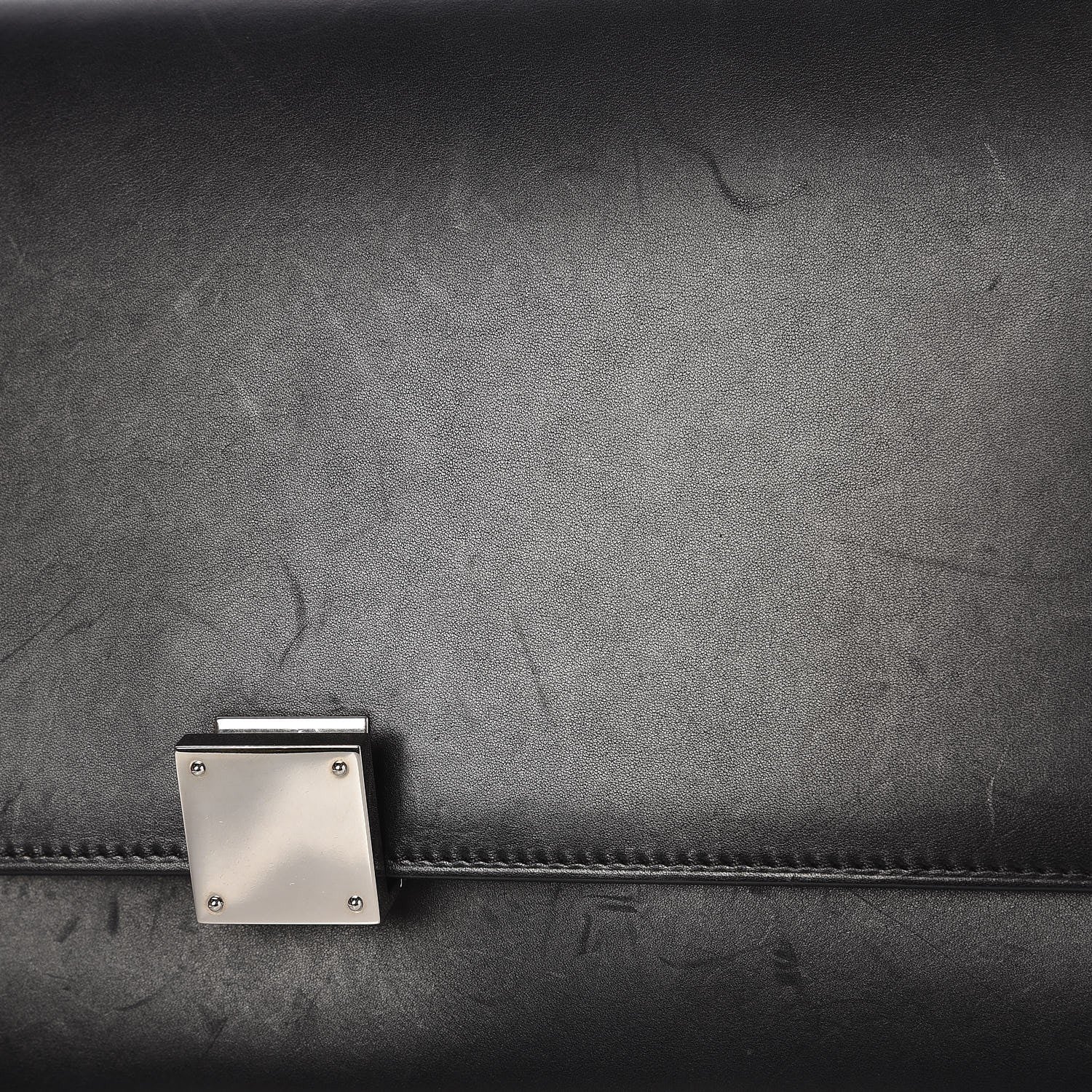 Celine Smooth Calfskin Medium Case Chain Flap Black 10 of 10