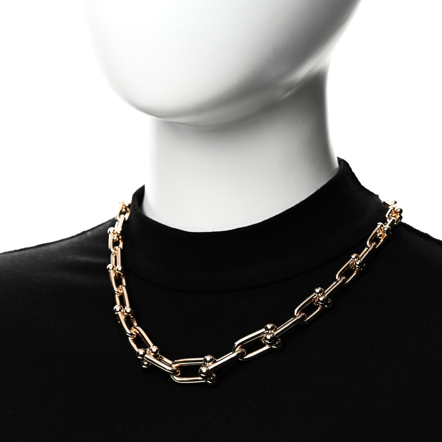 18K Rose Gold Hardwear Graduated Link Necklace