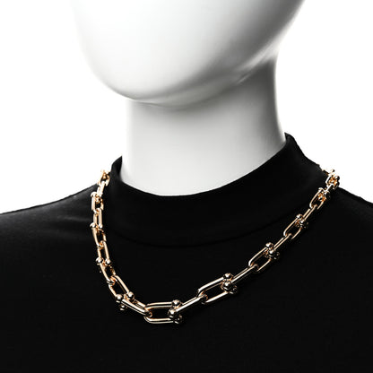 Tiffany 18K Rose Gold Hardwear Graduated Link Necklace 2 of 6