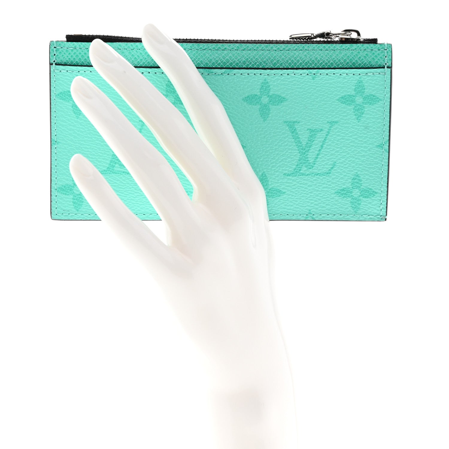 Louis Vuitton Taigarama Coin Card Holder Miami Green 2 of 6