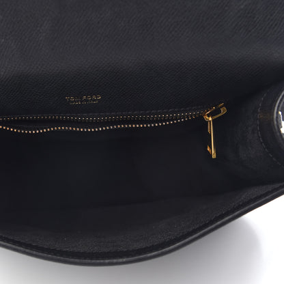 Tom Ford Calfskin Large T Clasp Tara Crossbody Bag Black 4 of 8