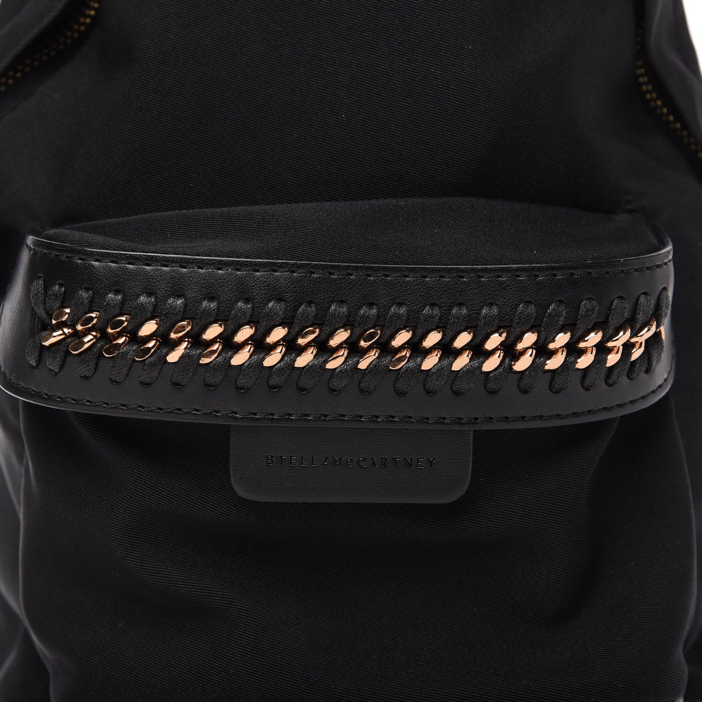 Nylon Eco Alter Nappa Mini Falabella GO Backpack Black