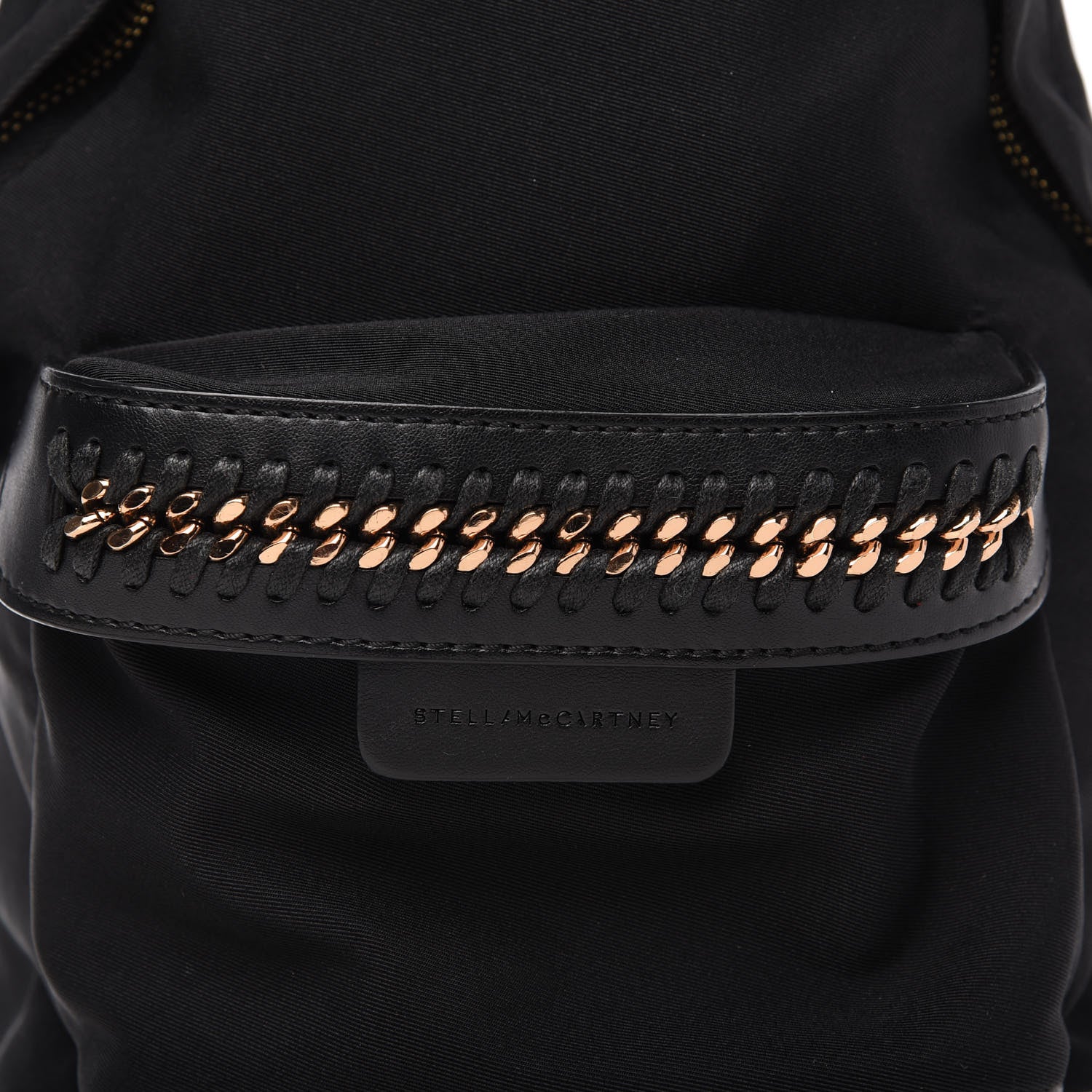 Stella McCartney Nylon Eco Alter Nappa Mini Falabella GO Backpack Black 9 of 9
