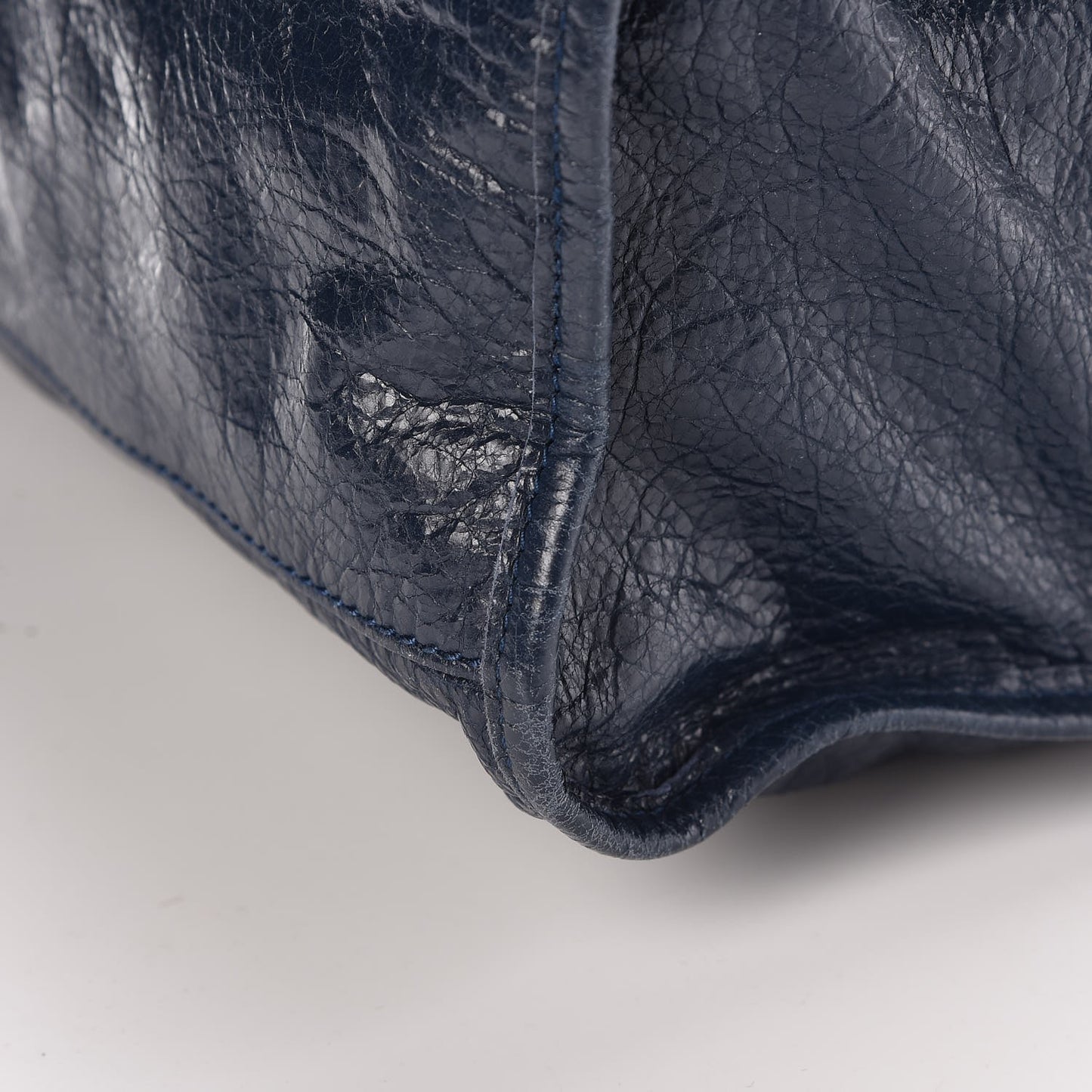 Agneau Giant 12 Silver Hardware City Bleu Obscur
