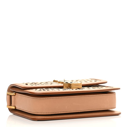 Saint Laurent Calfskin Hair Leopard Print Small Solferino Satchel Dust White 4 of 11