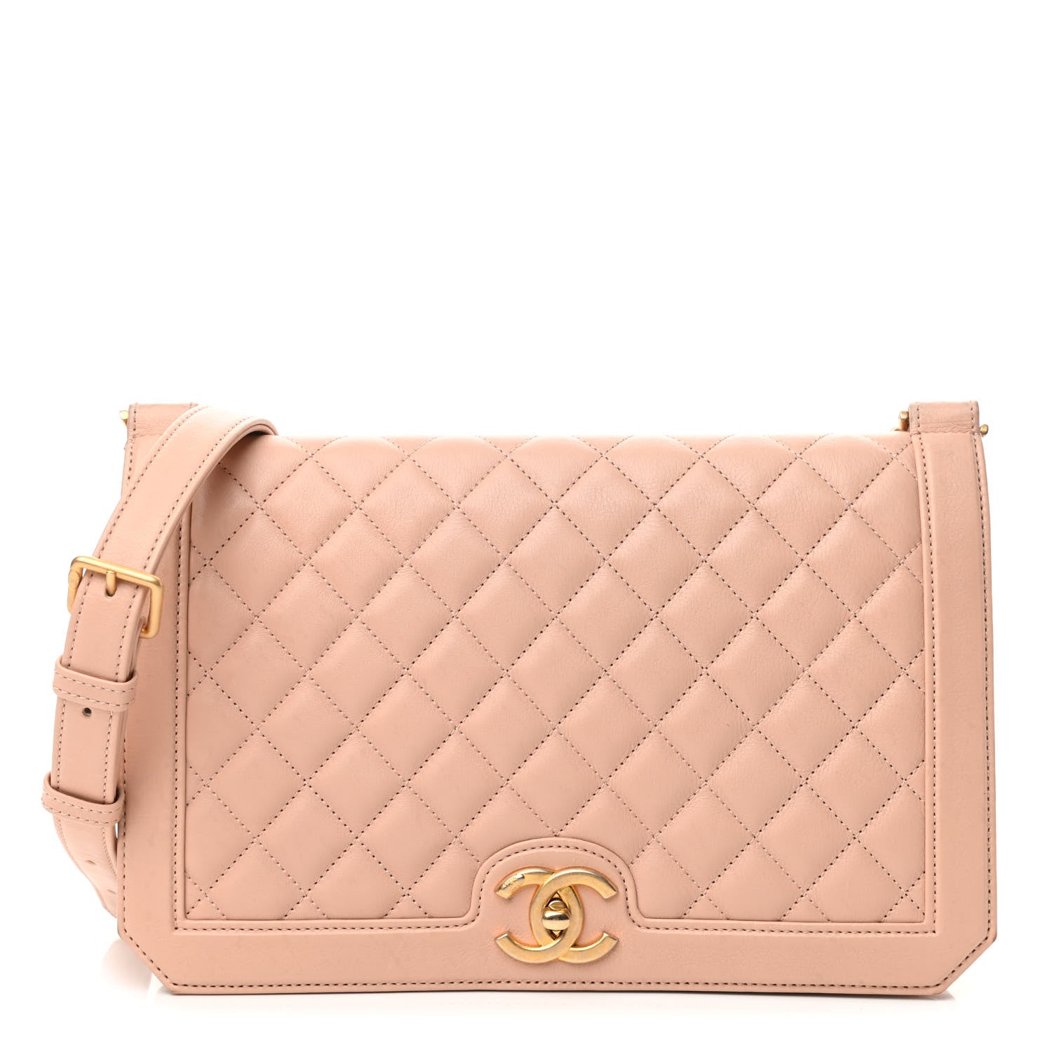 Chanel Lambskin Quilted Flap Beige 1 of 13