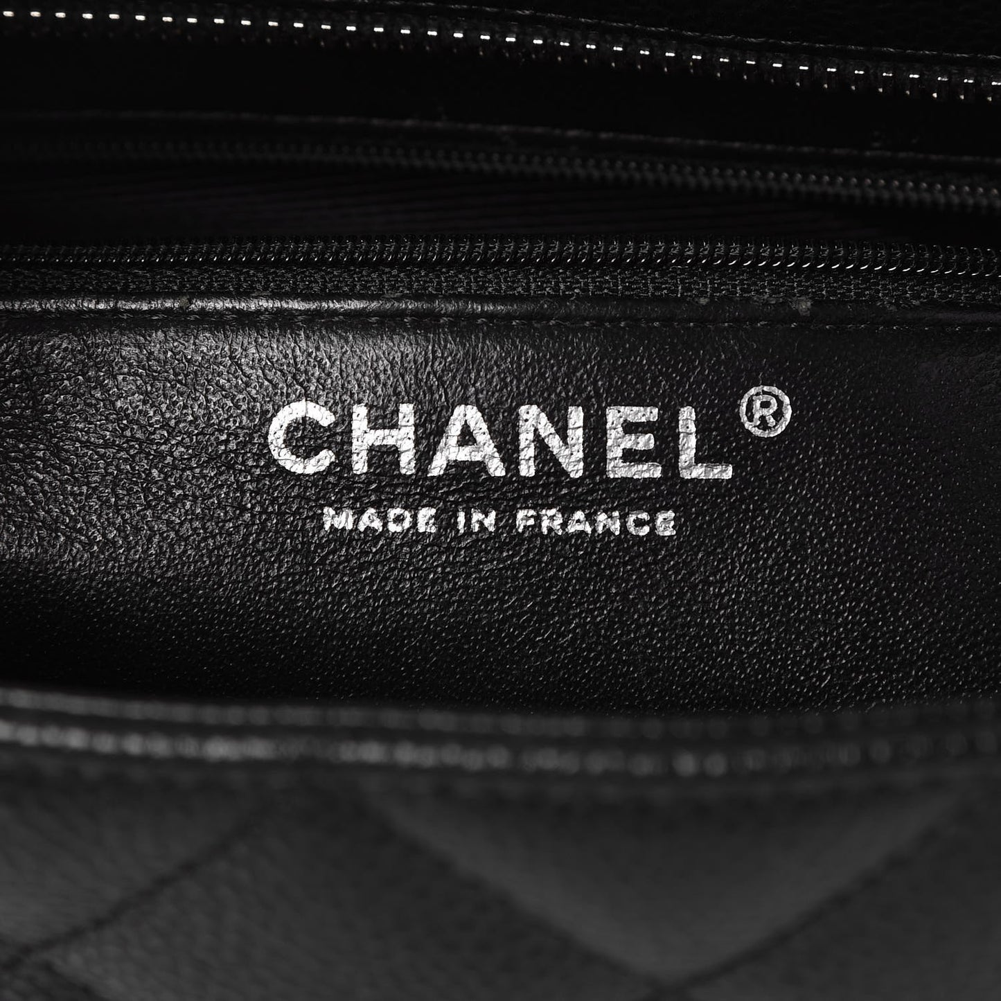 Caviar Quilted Medallion Tote Black