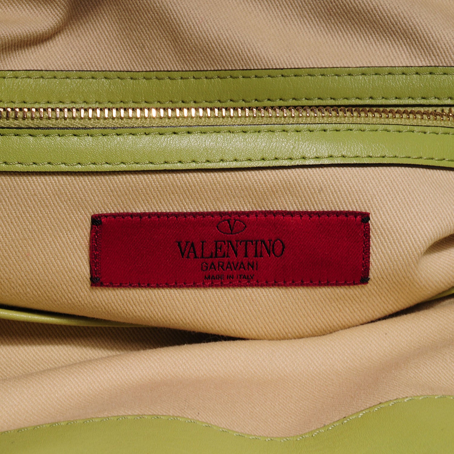 Valentino Garavani Leather Rockstud Dome Satchel Green 6 of 7