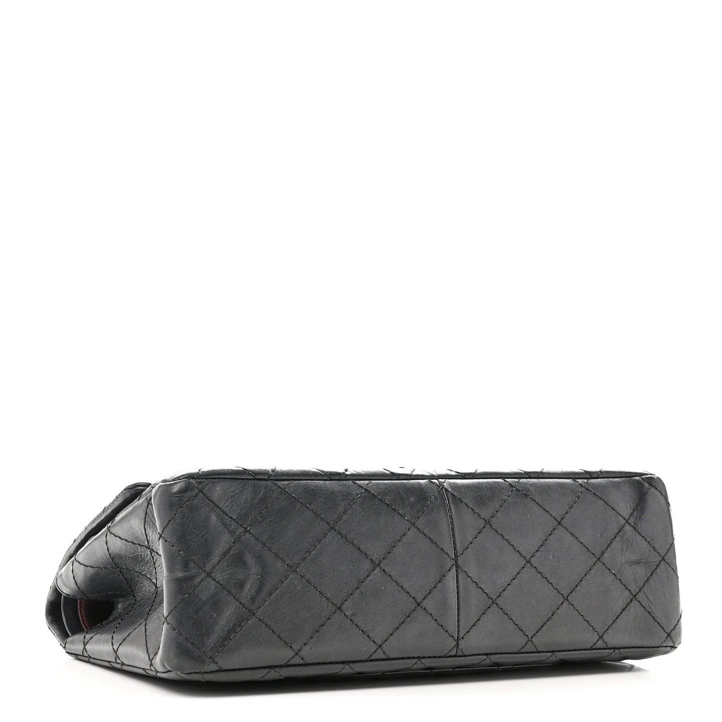 Aged Calfskin Quilted 2.55 Reissue 226 Flap Black