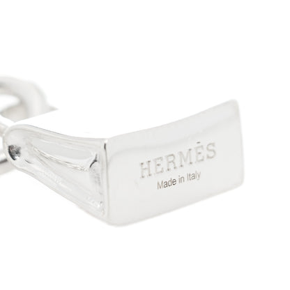 Hermes Sterling Silver Kelly Charm Pendant Necklace 3 of 3