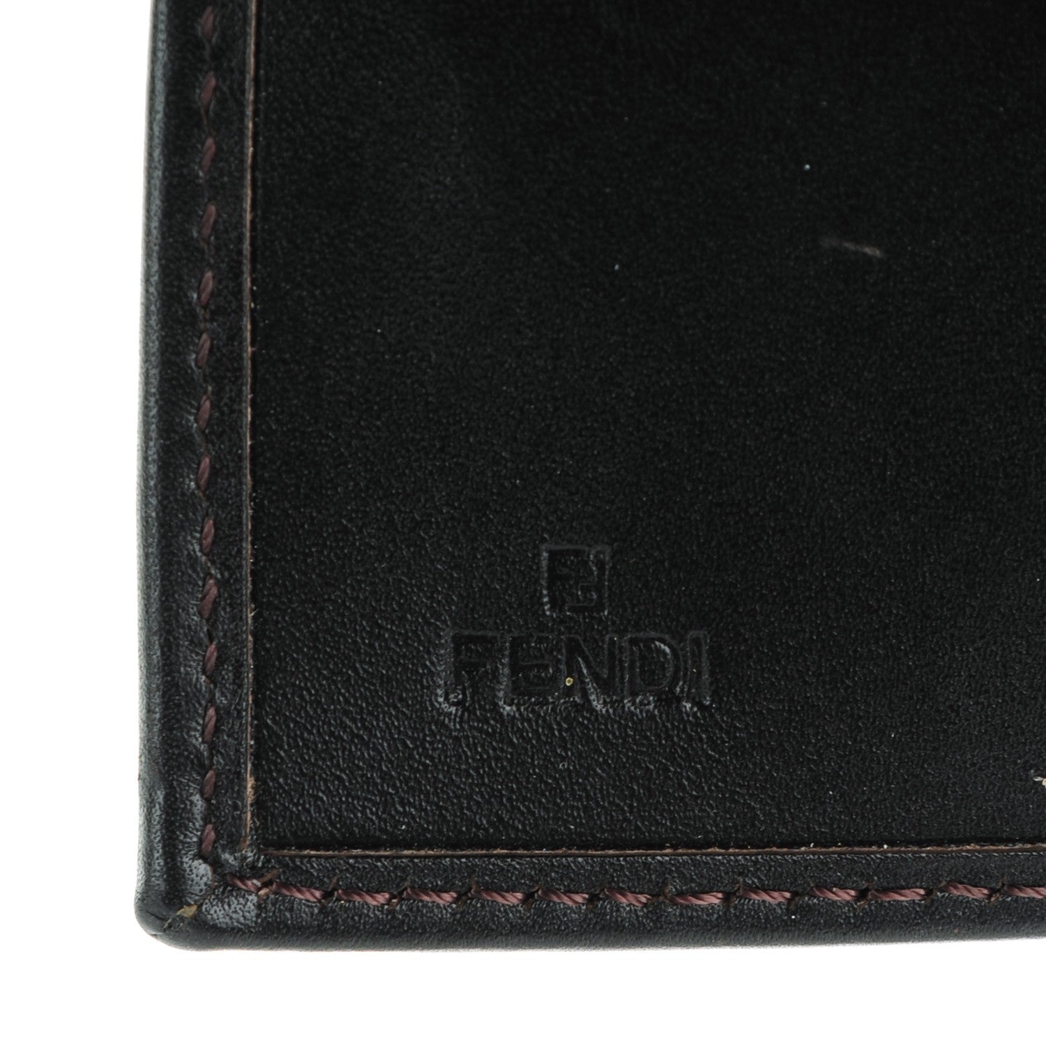 Fendi Zucca Cuoio Lucido Compact Wallet Tobacco Moro 6 of 9