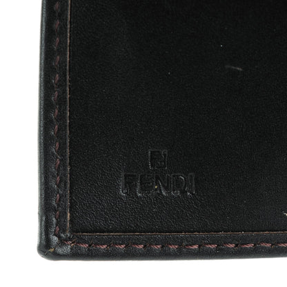 Fendi Zucca Cuoio Lucido Compact Wallet Tobacco Moro 6 of 9