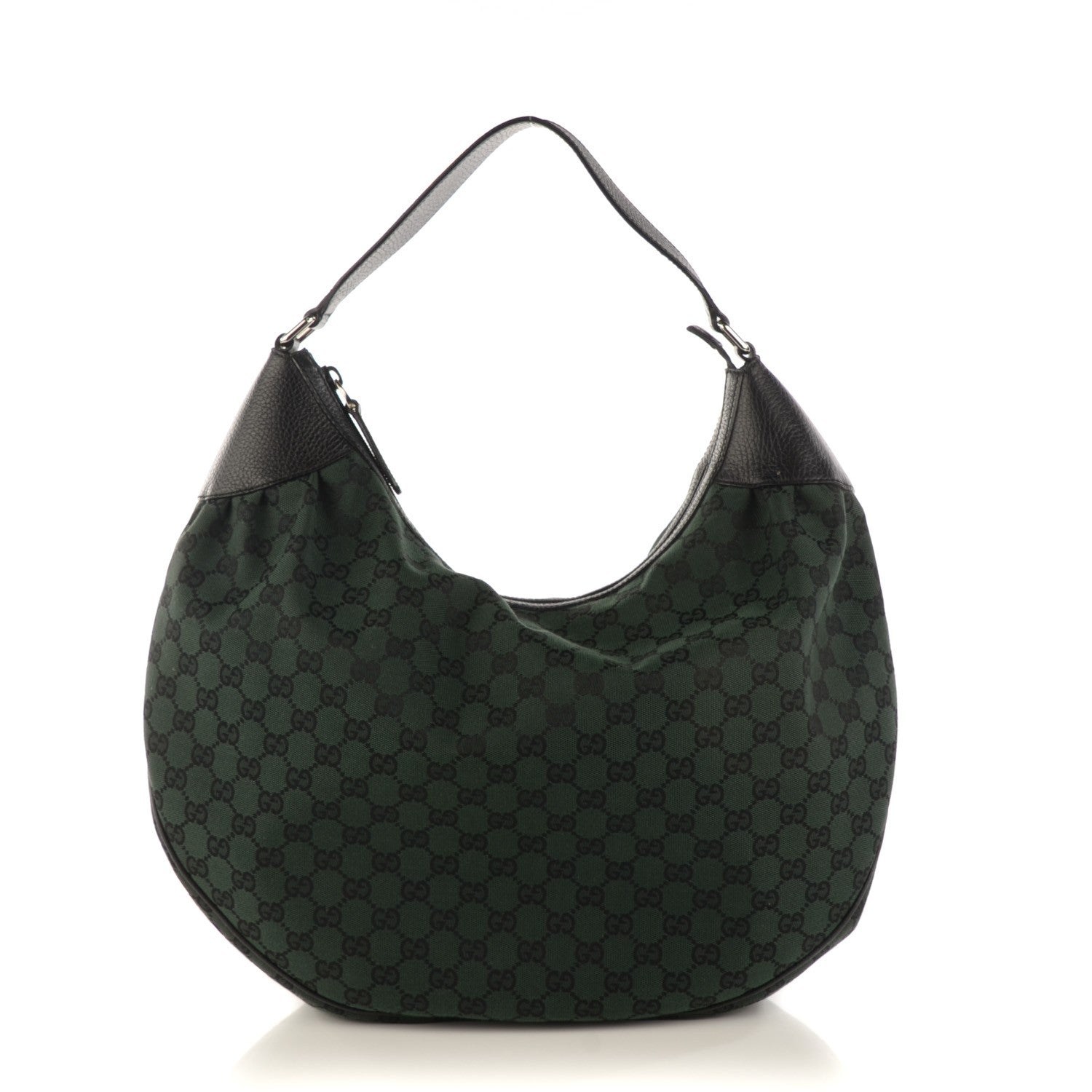 Gucci Monogram Signature Hobo Green 1 of 7