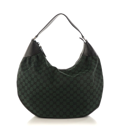 Gucci Monogram Signature Hobo Green 1 of 7