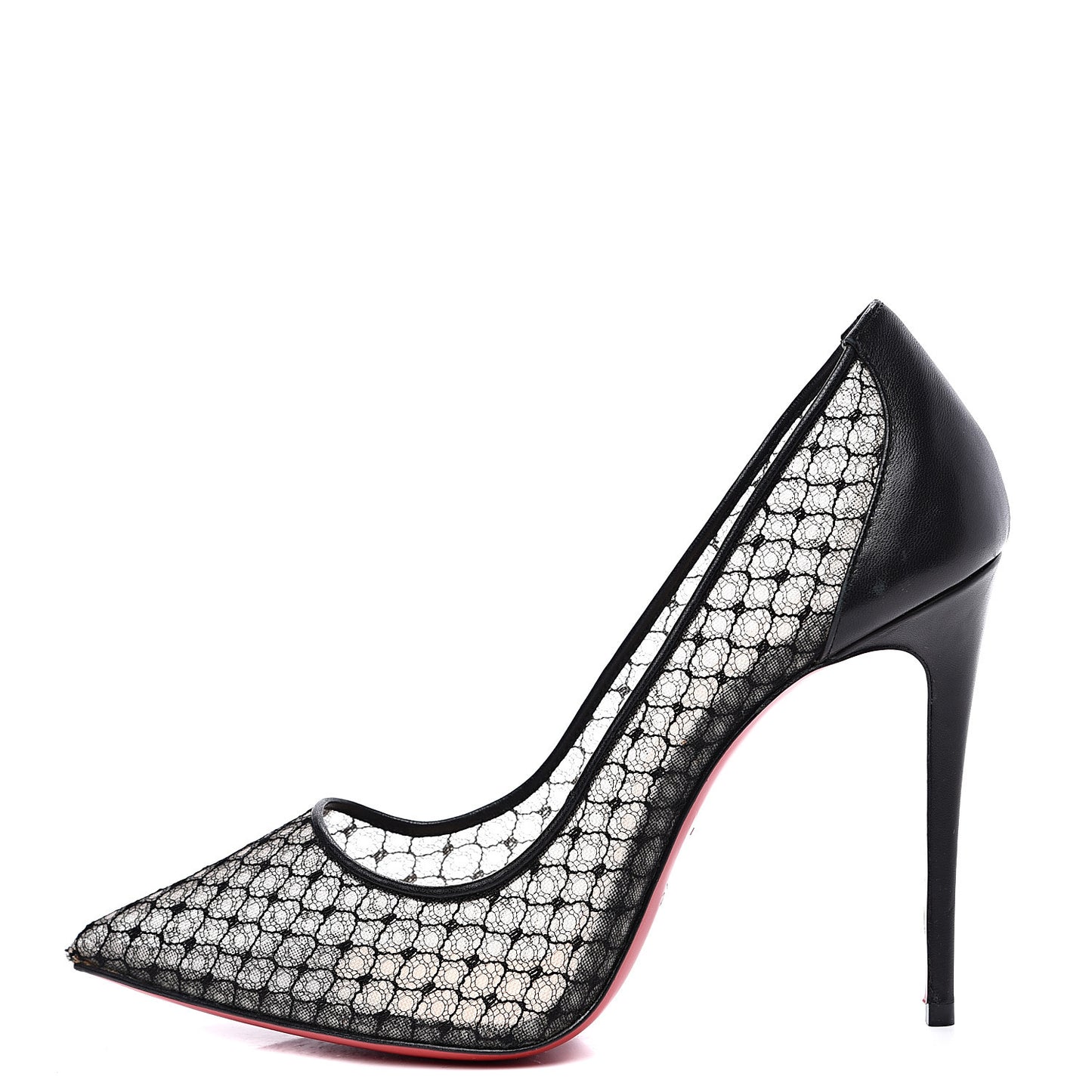 Nappa Bas Resille Follies Lace 100 Pumps 38.5 Black
