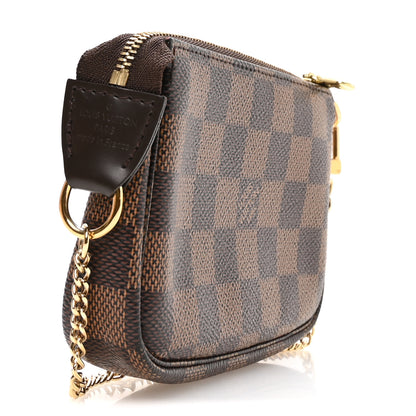Louis Vuitton Damier Ebene Mini Pochette Accessories 3 of 8