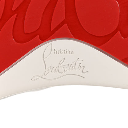 Christian Louboutin Micro 3D Specchio Spikes Womens Lou Flat Sneakers 37.5 Silver 7 of 9