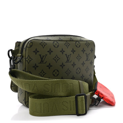 Louis Vuitton Monogram Trio Messenger Khaki Vermillion 3 of 8
