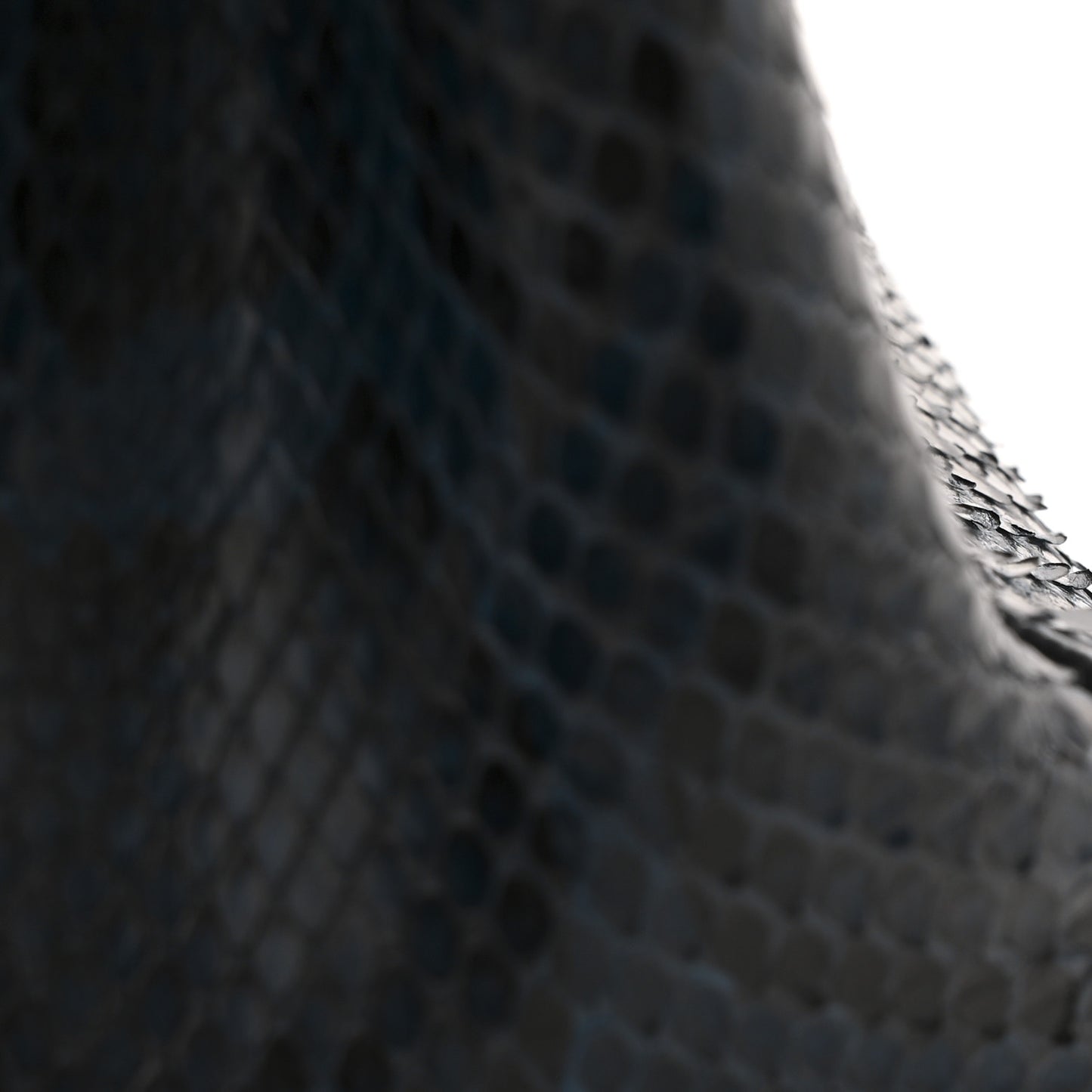 Python Shiny Nappa Mini Peekaboo Iconic Satchel Blue Jeans