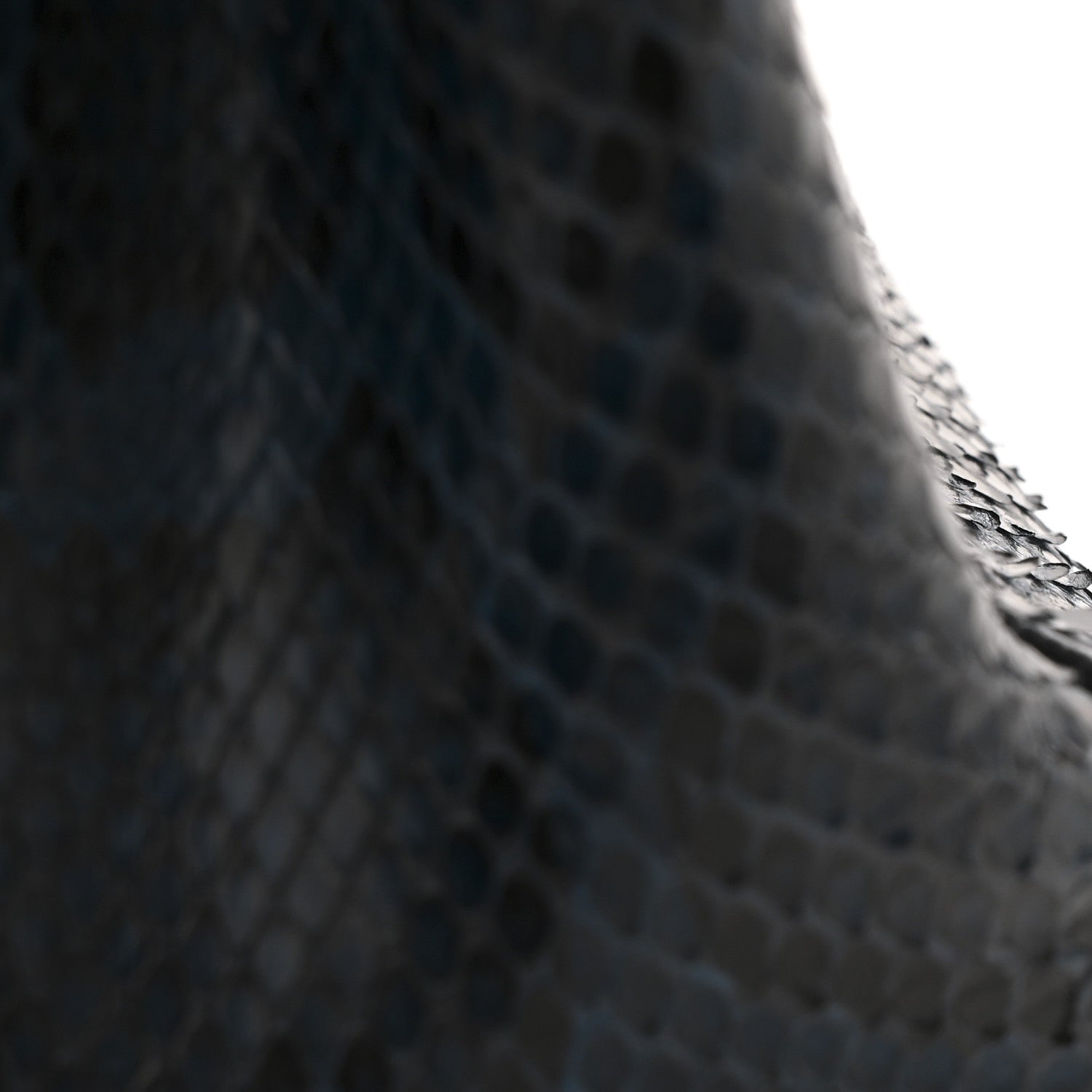 Fendi Python Shiny Nappa Mini Peekaboo Iconic Satchel Blue Jeans 11 of 13