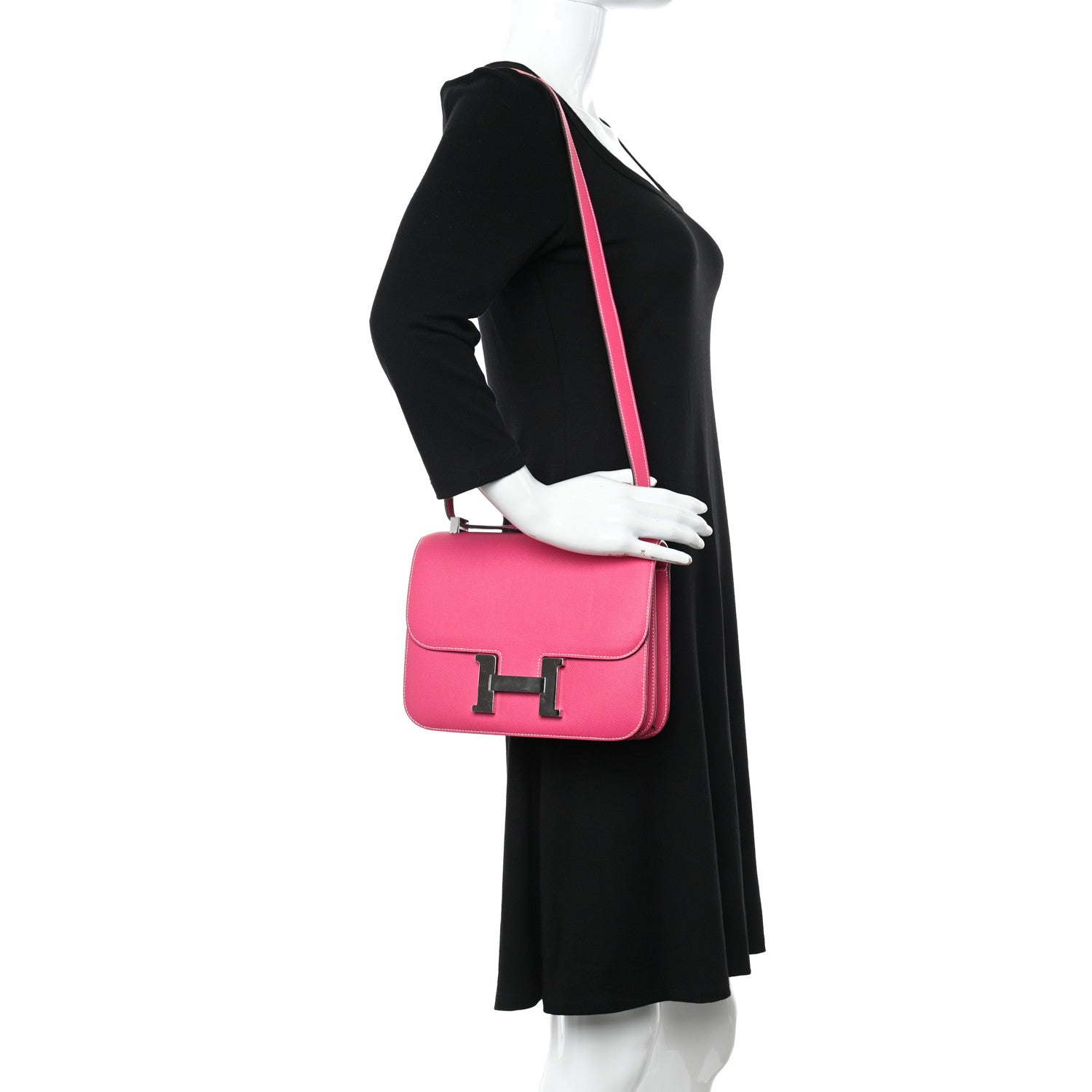 Hermes Epsom Constance 24 Rose Tyrien 2 of 11