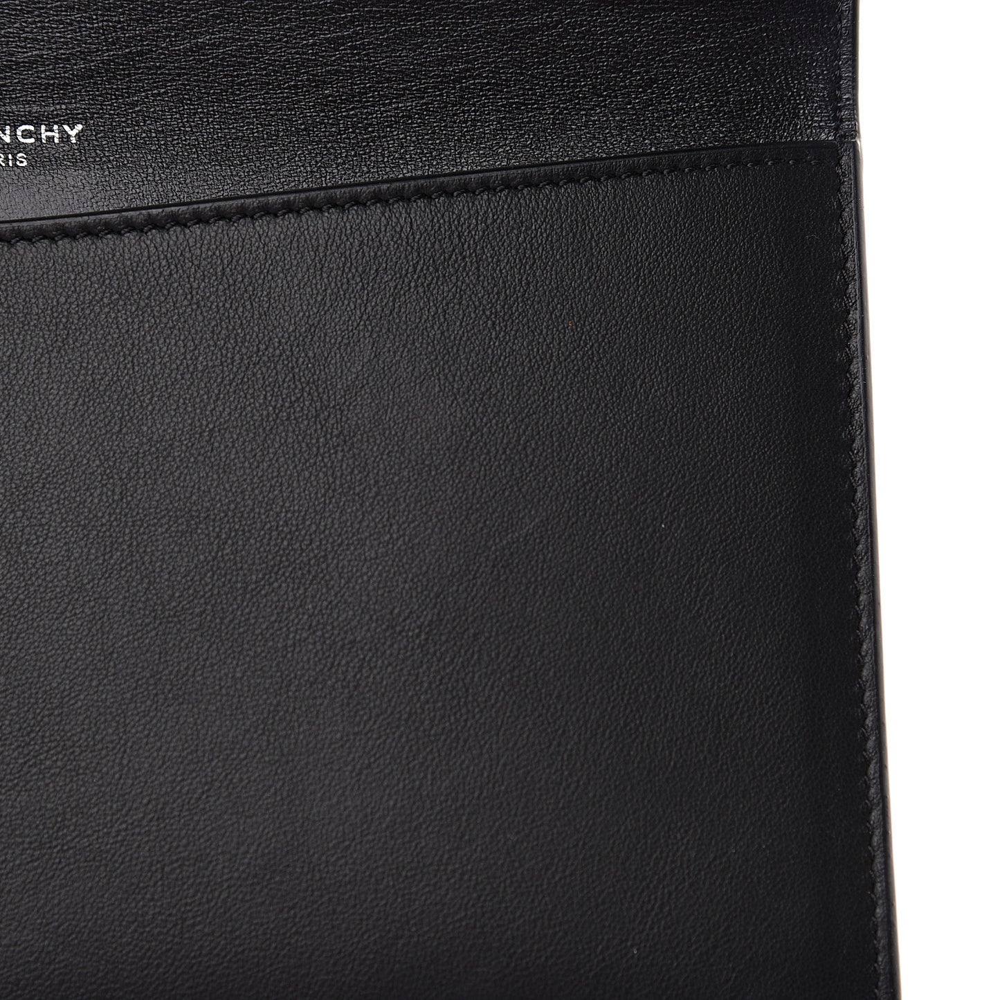 Calfskin 4G Flap Pouch Black