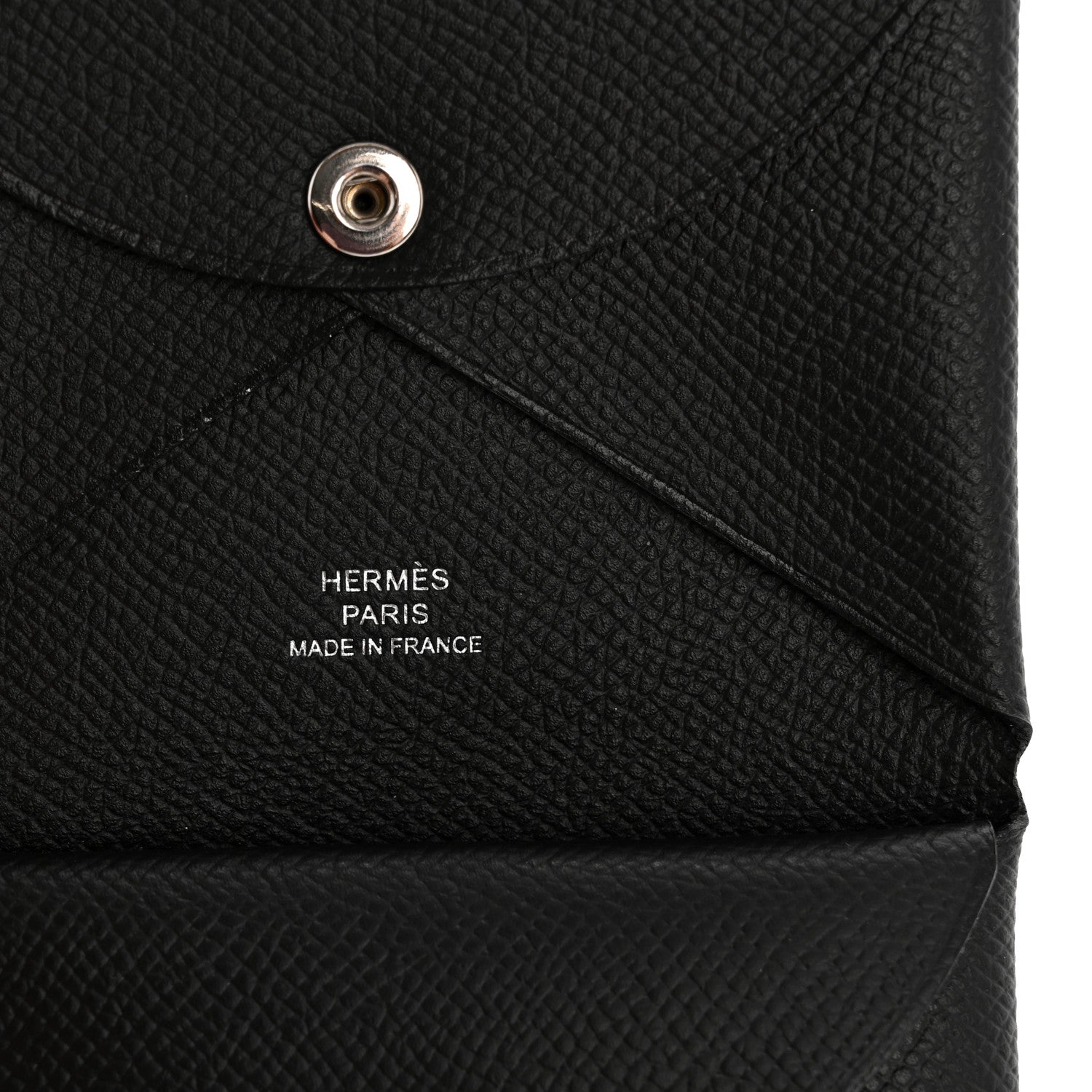 Hermes Epsom Calvi Duo Card Case Black 12 of 16