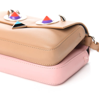 Fendi Vitello Dolce Hypnoteyes Micro Double Baguette Cuoio Bubblegum Multicolor 8 of 9