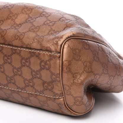 Gucci Metallic Guccissima Medium Sukey Tote Bronze 11 of 13