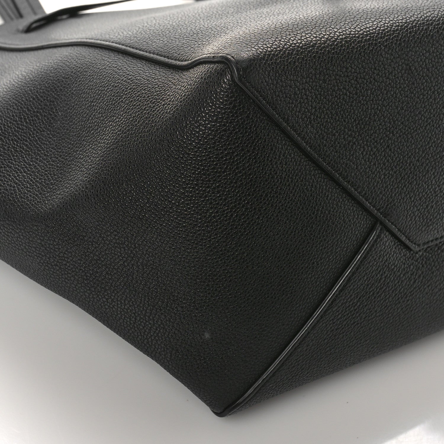 Celine Soft Grained Calfskin Small Belt Cabas Phantom Black 7 of 9