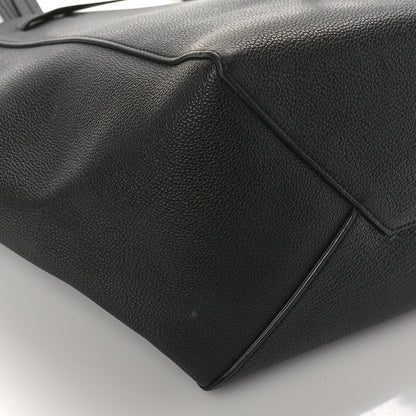 Celine Soft Grained Calfskin Small Belt Cabas Phantom Black 7 of 9