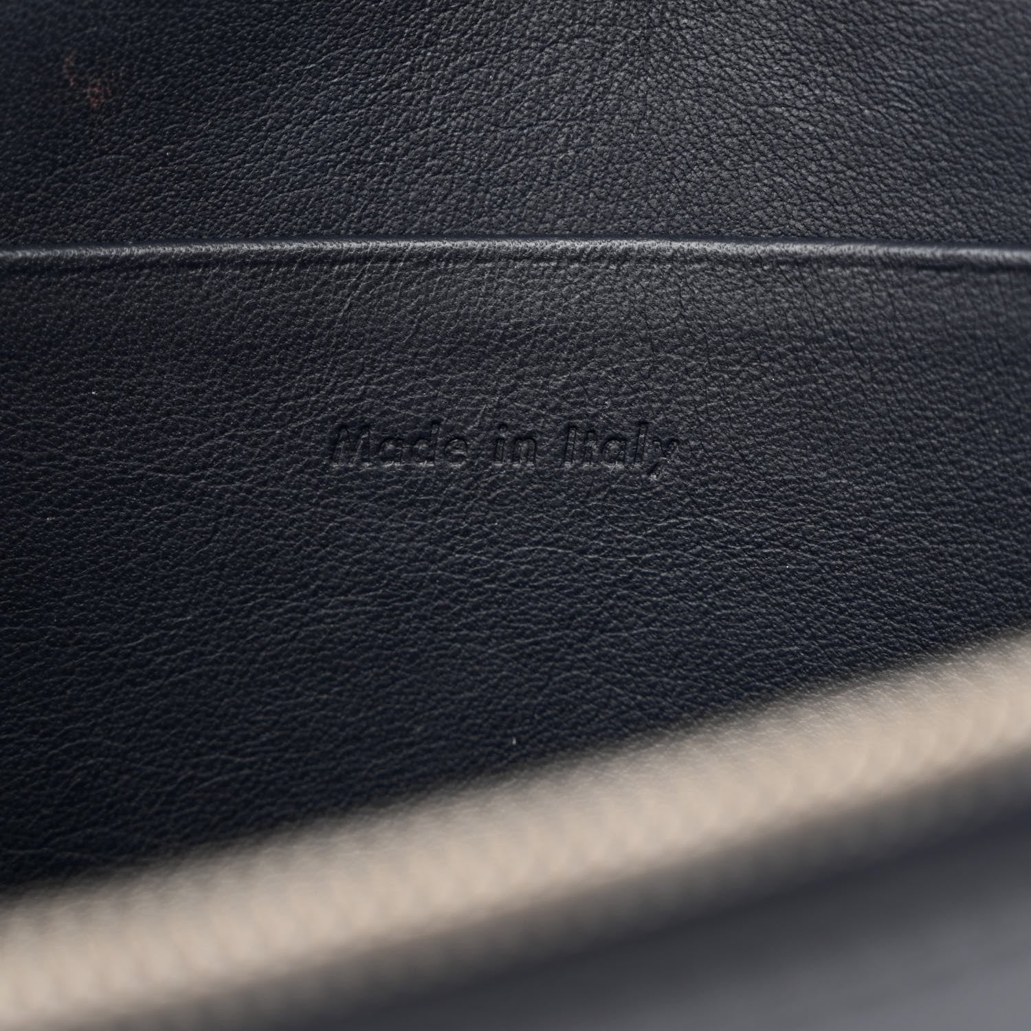 Celine Smooth Lambskin Frame Evening Chain Clutch Terracotta Navy 6 of 9
