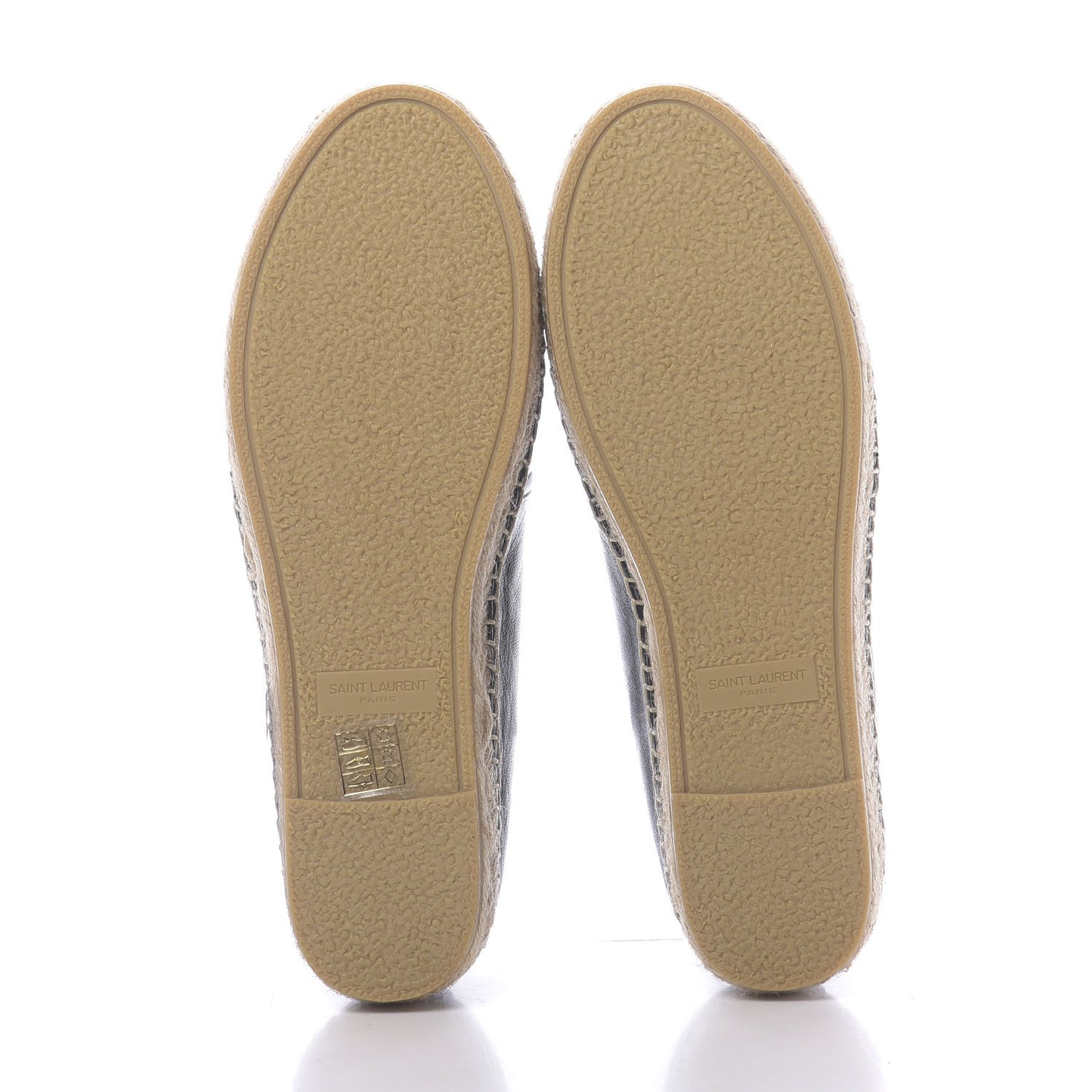 Lambskin Monogram Espadrilles 36.5 Black