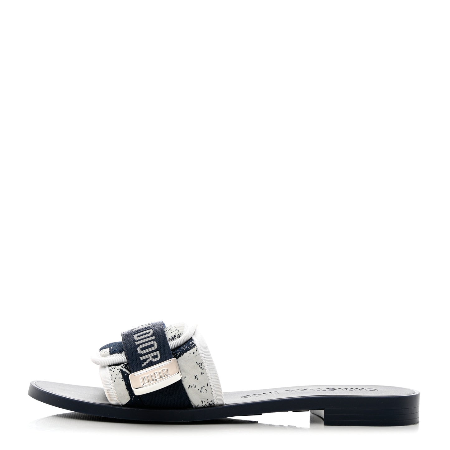 Canvas Dior(e)volution Mule Slide Sandals 36 Deep Blue