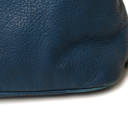 Prada Vitello Daino Side Zip Tote Cobalto 10 of 18