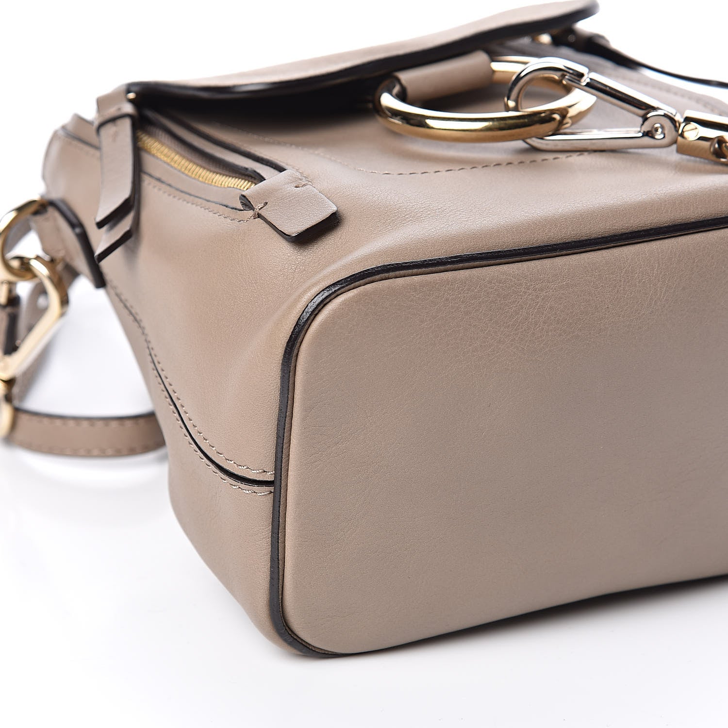 Chloe Suede Calfskin Mini Faye Backpack Motty Grey 7 of 12
