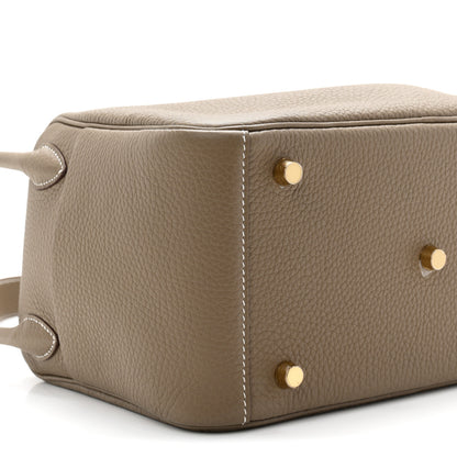 Hermes Taurillon Clemence Lindy 26 Etoupe 9 of 11