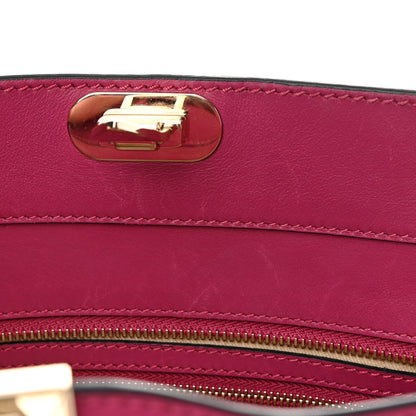 Valentino Garavani Vitello Small Rockstud Double Handle Tote Deep Cyclamin 10 of 16