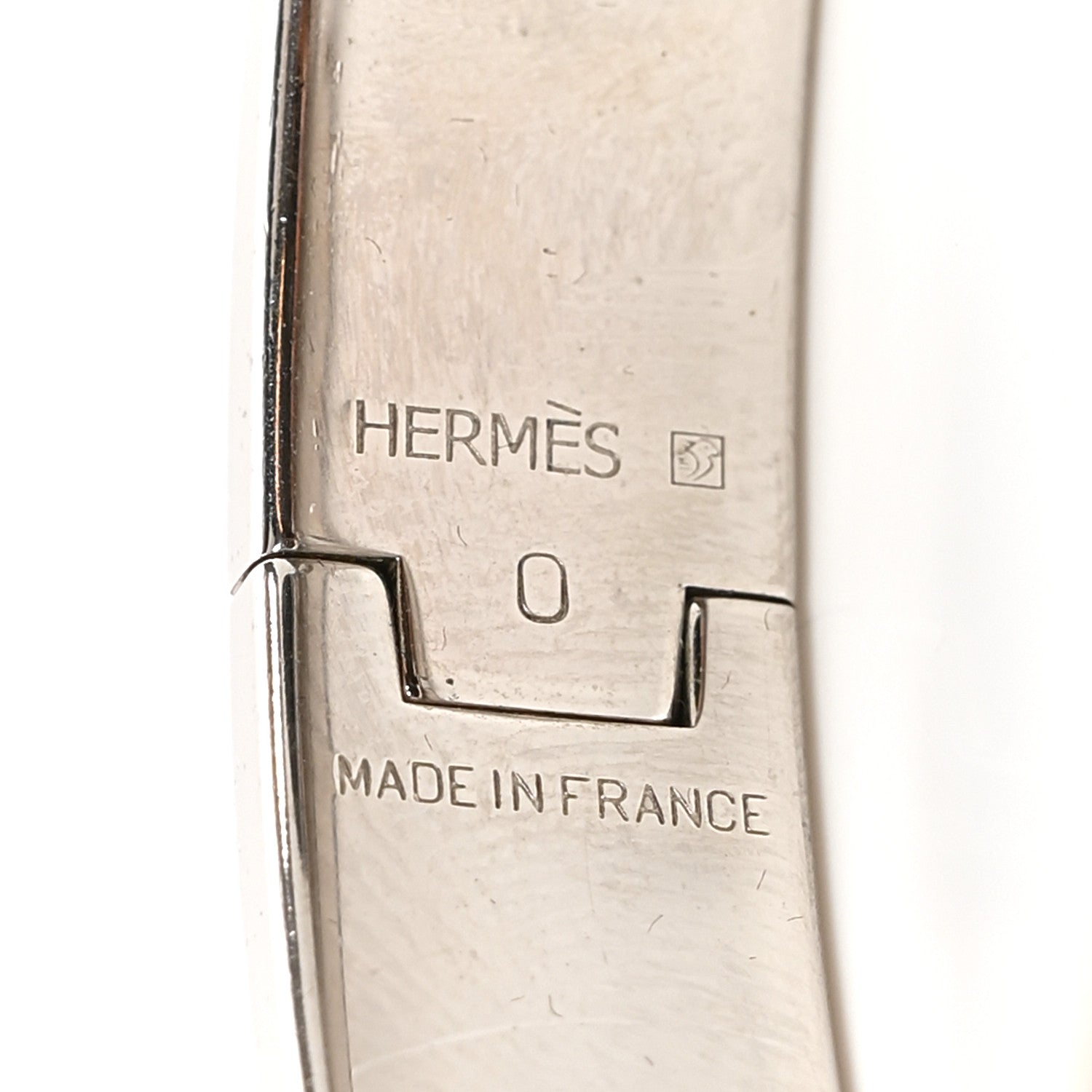 Hermes Enamel Narrow Clic Clac H Bracelet PM White 4 of 5