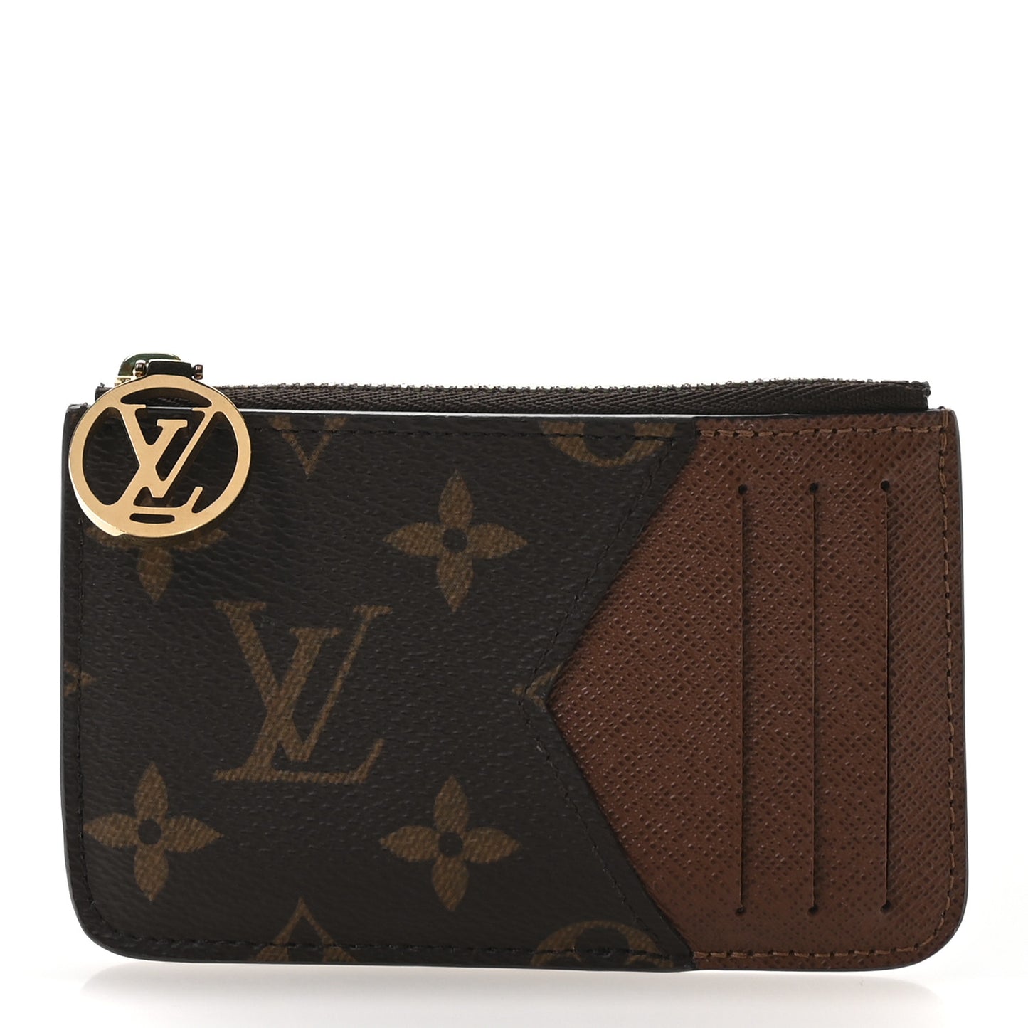 Monogram Zipped Romy Card Holder