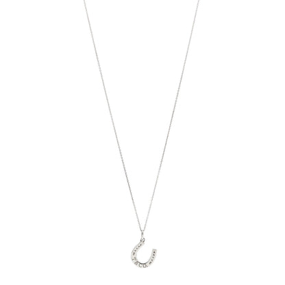 Tiffany Sterling Silver Horseshoe Pendant Necklace 1 of 4