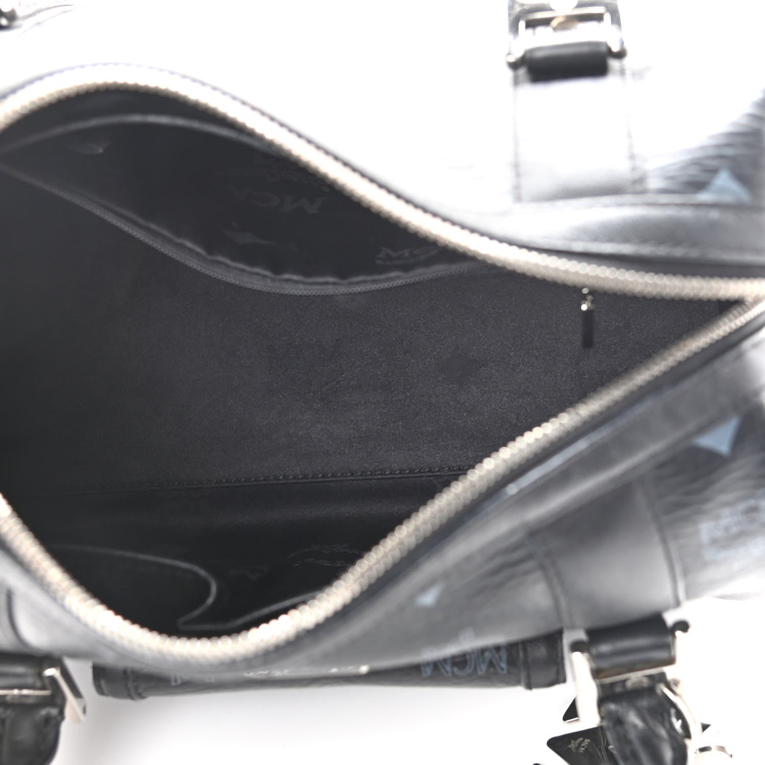 MCM Visetos Small Boston Bag Black 5 of 12
