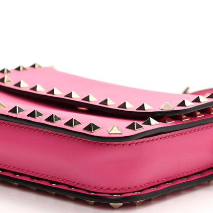 Valentino Garavani Vitello Rockstud Flap Crossbody Bag Peony 10 of 11