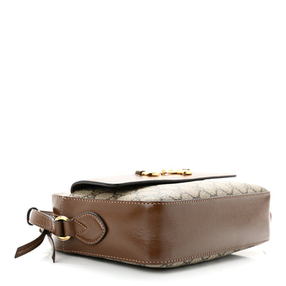 Gucci GG Supreme Monogram Small Horsebit 1955 Shoulder Bag Beige Brown Sugar 4 of 11